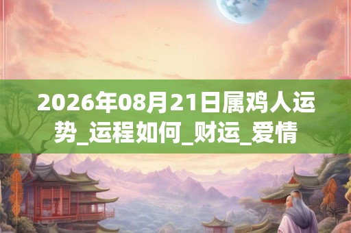 2026年08月21日属鸡人运势_运程如何_财运_爱情 2026年08月21日属鸡人运势_运程如何_财运_爱情