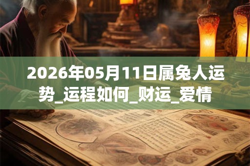 2026年05月11日属兔人运势_运程如何_财运_爱情 2026年05月11日属兔人运势_运程如何_财运_爱情