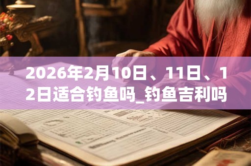 2026年2月10日、11日、12日适合钓鱼吗_钓鱼吉利吗 2026年2月10日、11日、12日适合钓鱼吗_钓鱼吉利吗