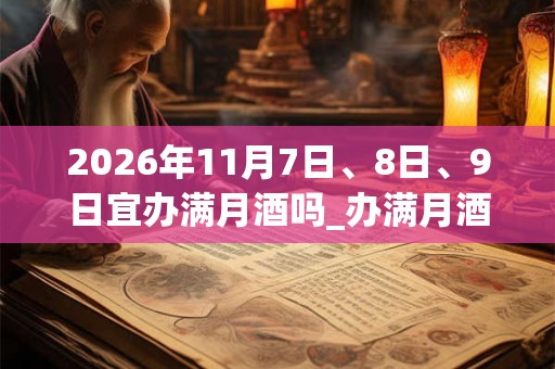 2026年11月7日、8日、9日宜办满月酒吗_办满月酒好不好 2026年11月7日、8日、9日宜办满月酒吗_办满月酒好不好