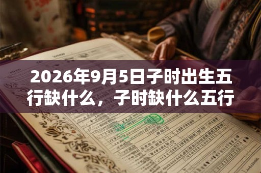 2026年9月5日子时出生五行缺什么，子时缺什么五行