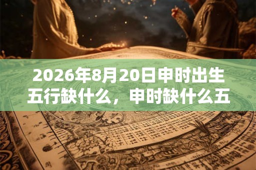 2026年8月20日申时出生五行缺什么，申时缺什么五行