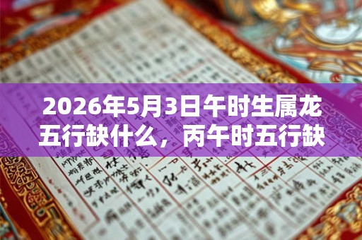 2026年5月3日午时生属龙五行缺什么,丙午时五行缺什么 2026年5月3日午时生属龙五行缺什么,丙午时五行缺什么