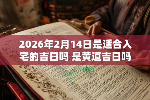 2026年2月14日是适合入宅的吉日吗 是黄道吉日吗 2026年2月14日是适合入宅的吉日吗 是黄道吉日吗