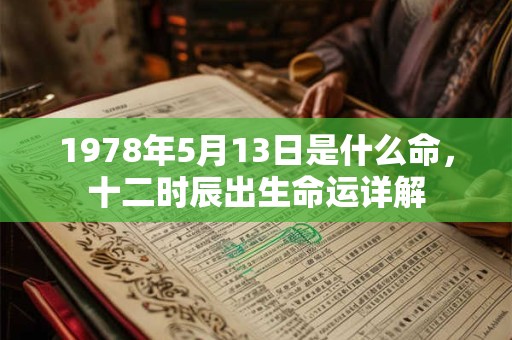 1978年5月13日是什么命,十二时辰出生命运详解 1978年5月13日是什么命,十二时辰出生命运详解