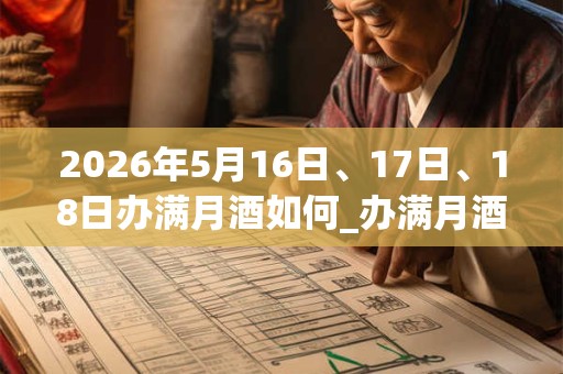 2026年5月16日、17日、18日办满月酒如何_办满月酒是吉日吗 2026年5月16日、17日、18日办满月酒如何_办满月酒是吉日吗