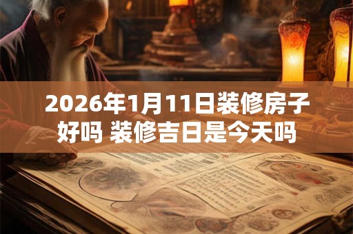 2026年1月11日装修房子好吗 装修吉日是今天吗