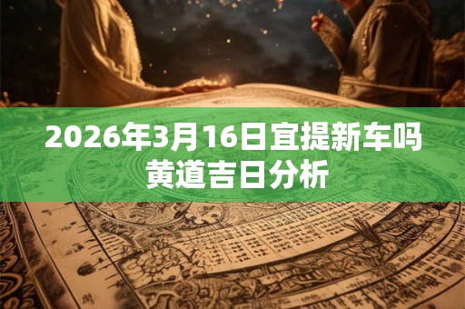 2026年3月16日宜提新车吗 黄道吉日分析 2026年3月16日宜提新车吗 黄道吉日分析