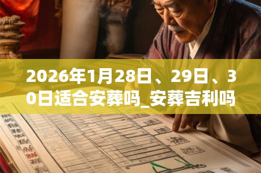 2026年1月28日、29日、30日适合安葬吗_安葬吉利吗
