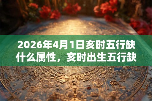 2026年4月1日亥时五行缺什么属性,亥时出生五行缺什么 2026年4月1日亥时五行缺什么属性,亥时出生五行缺什么