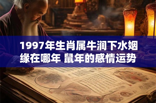 1997年生肖属牛涧下水姻缘在哪年 鼠年的感情运势最佳
