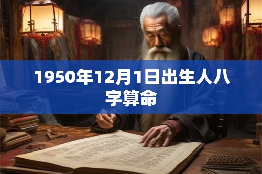 1950年12月1日出生人八字算命 1950年12月1日出生人八字算命