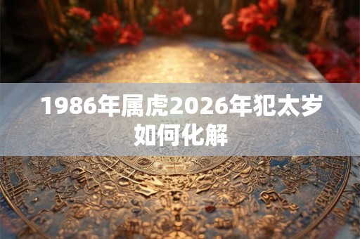 1986年属虎2026年犯太岁如何化解