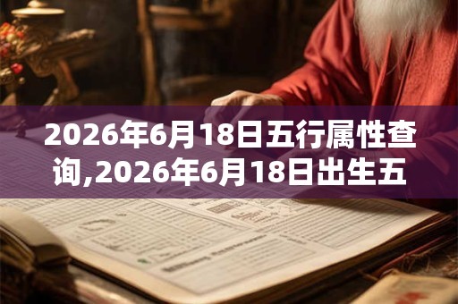2026年6月18日五行属性查询,2026年6月18日出生五行属什么 2026年6月18日五行属性查询,2026年6月18日出生五行属什么