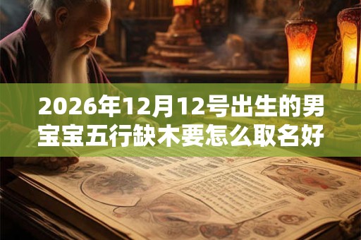 2026年12月12号出生的男宝宝五行缺木要怎么取名好