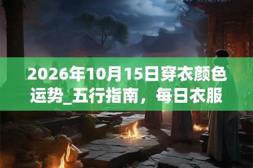 2026年10月15日穿衣颜色运势_五行指南,每日衣服颜色幸运色 2026年10月15日穿衣颜色运势_五行指南,每日衣服颜色幸运色