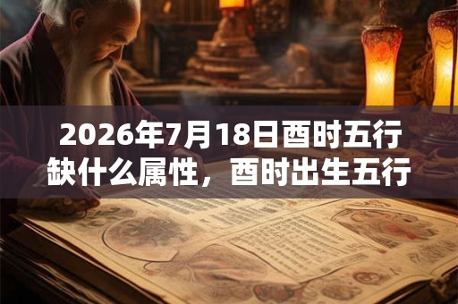 2026年7月18日酉时五行缺什么属性,酉时出生五行缺什么 2026年7月18日酉时五行缺什么属性,酉时出生五行缺什么