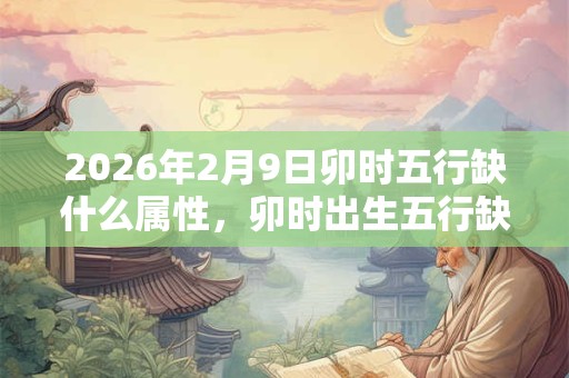 2026年2月9日卯时五行缺什么属性,卯时出生五行缺什么 2026年2月9日卯时五行缺什么属性,卯时出生五行缺什么