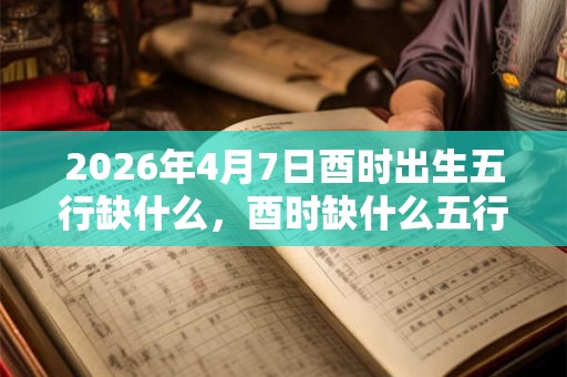 2026年4月7日酉时出生五行缺什么,酉时缺什么五行 2026年4月7日酉时出生五行缺什么,酉时缺什么五行