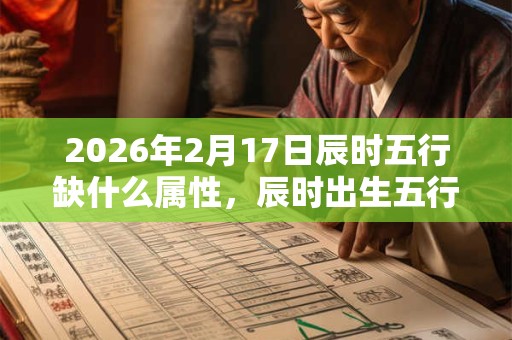 2026年2月17日辰时五行缺什么属性，辰时出生五行缺什么