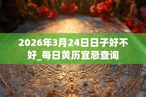 2026年3月24日日子好不好_每日黄历宜忌查询