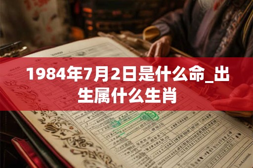 1984年7月2日是什么命_出生属什么生肖 1984年7月2日是什么命_出生属什么生肖