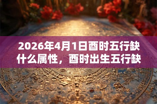 2026年4月1日酉时五行缺什么属性,酉时出生五行缺什么 2026年4月1日酉时五行缺什么属性,酉时出生五行缺什么