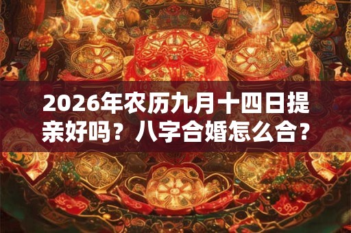 2026年农历九月十四日提亲好吗?八字合婚怎么合? 2026年农历九月十四日提亲好吗?八字合婚怎么合?