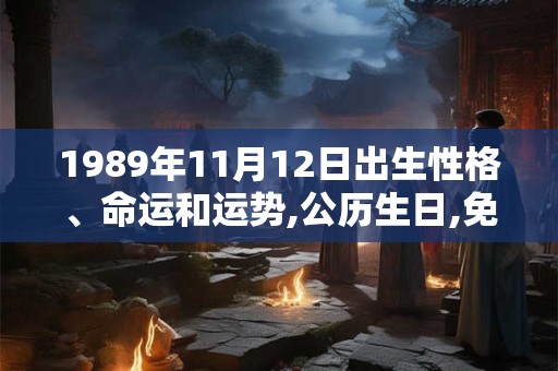 1989年11月12日出生性格、命运和运势,公历生日,免费算命