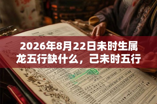2026年8月22日未时生属龙五行缺什么,己未时五行缺什么 2026年8月22日未时生属龙五行缺什么,己未时五行缺什么