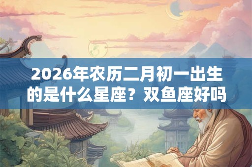 2026年农历二月初一出生的是什么星座？双鱼座好吗
