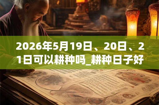 2026年5月19日、20日、21日可以耕种吗_耕种日子好吗 2026年5月19日、20日、21日可以耕种吗_耕种日子好吗