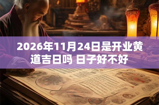 2026年11月24日是开业黄道吉日吗 日子好不好 2026年11月24日是开业黄道吉日吗 日子好不好