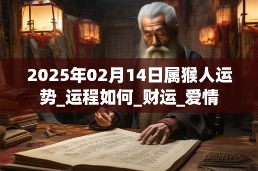 2025年02月14日属猴人运势_运程如何_财运_爱情 2025年02月14日属猴人运势_运程如何_财运_爱情