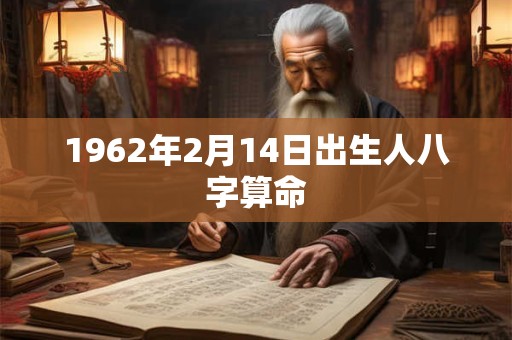 1962年2月14日出生人八字算命 1962年2月14日出生人八字算命