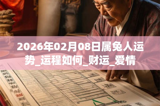 2026年02月08日属兔人运势_运程如何_财运_爱情 2026年02月08日属兔人运势_运程如何_财运_爱情