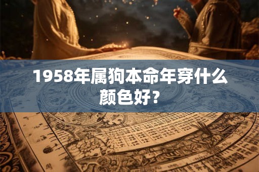 1958年属狗本命年穿什么颜色好? 1958年属狗本命年穿什么颜色好?