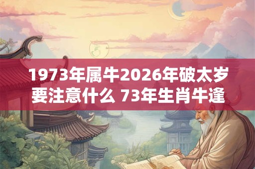 1973年属牛2026年破太岁要注意什么 73年生肖牛逢龙年运气如何