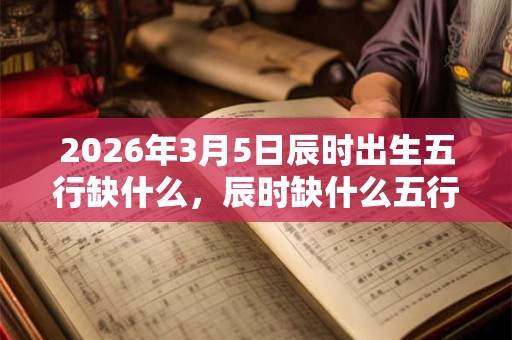2026年3月5日辰时出生五行缺什么，辰时缺什么五行