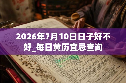 2026年7月10日日子好不好_每日黄历宜忌查询