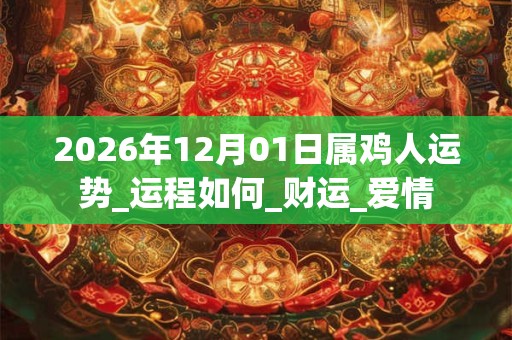 2026年12月01日属鸡人运势_运程如何_财运_爱情 2026年12月01日属鸡人运势_运程如何_财运_爱情
