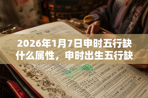 2026年1月7日申时五行缺什么属性，申时出生五行缺什么