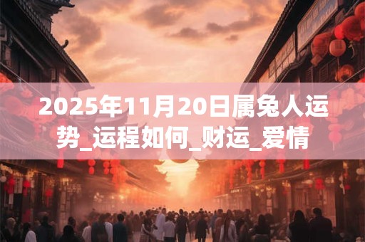 2025年11月20日属兔人运势_运程如何_财运_爱情 2025年11月20日属兔人运势_运程如何_财运_爱情