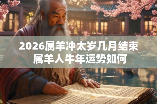 2026属羊冲太岁几月结束 属羊人牛年运势如何 2026属羊冲太岁几月结束 属羊人牛年运势如何