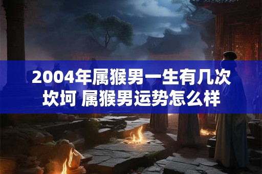 2004年属猴男一生有几次坎坷 属猴男运势怎么样 2004年属猴男一生有几次坎坷 属猴男运势怎么样