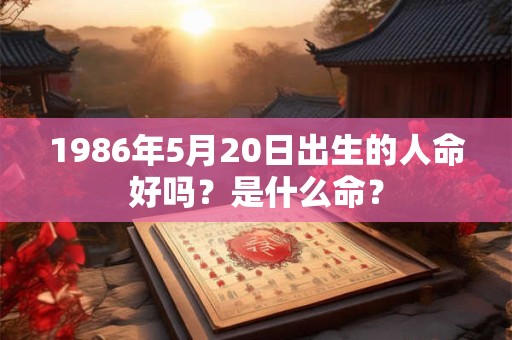 1986年5月20日出生的人命好吗?是什么命? 1986年5月20日出生的人命好吗?是什么命?