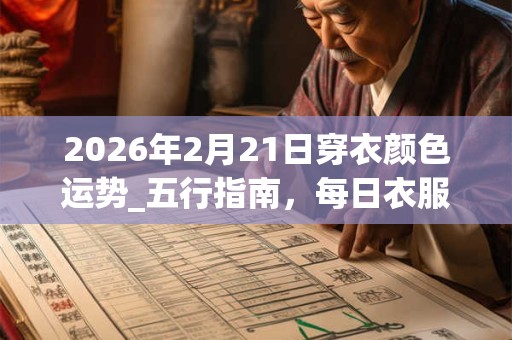 2026年2月21日穿衣颜色运势_五行指南,每日衣服颜色幸运色 2026年2月21日穿衣颜色运势_五行指南,每日衣服颜色幸运色