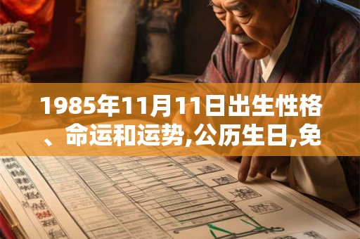 1985年11月11日出生性格、命运和运势,公历生日,免费算命 1985年11月11日出生性格、命运和运势,公历生日,免费算命