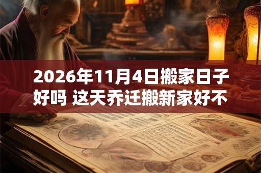 2026年11月4日搬家日子好吗 这天乔迁搬新家好不好 2026年11月4日搬家日子好吗 这天乔迁搬新家好不好