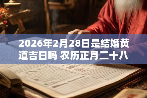 2026年2月28日是结婚黄道吉日吗 农历正月二十八能不能办婚礼